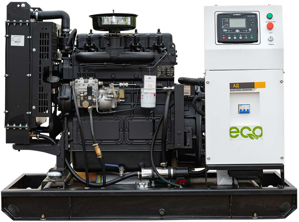 Дизельный генератор EcoPower Ricardo 60 кВт открытая