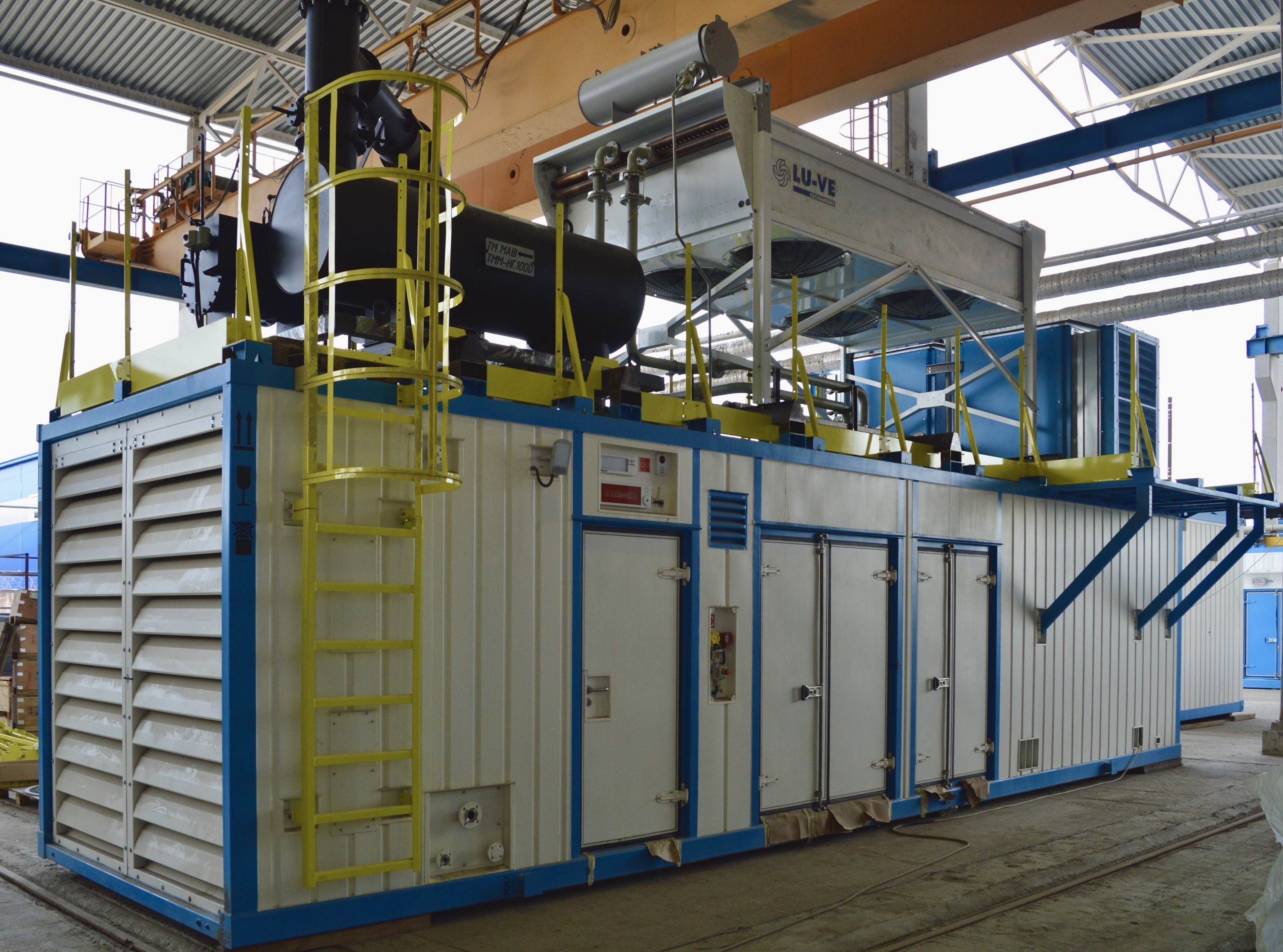 Поставка 6 блочно-модульных ГПЭС контейнерного исполнения по 1800 кВт каждая, 3 ГПЭС контейнерного исполнения по 1950 кВт,  1 резервная ДЭС контейнерного исполнения 1200 кВт, шкаф АСУ ТП, доставка, ШМР, ПНР