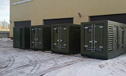 Поставка дизельных электростанций ЭДМ-01 и осветительных матч в рамках строительства автономных палаточных лагерей