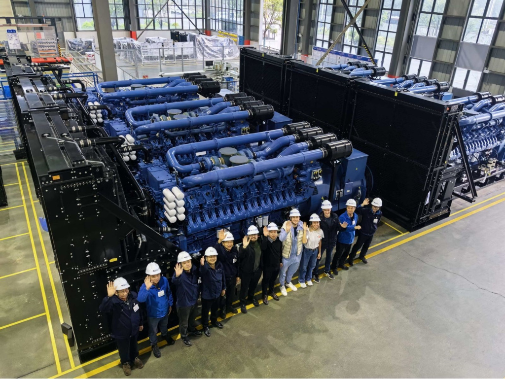 Успешные испытания 22 ДГУ мощностью 2600 кВт на заводе YUCHAI в Китае!