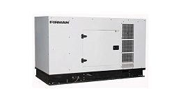 Дизельный генератор Firman SDG115FS в кожухе на шасси FD6105ZLDT
