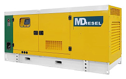 Дизельный генератор Mitsudiesel ЭД-80С-Т400-1РКМ29 в кожухе на шасси MD Diesel MDK 88 4LT
