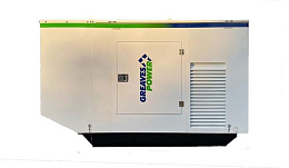 Дизельный генератор Greaves GPWII-PII-200S в кожухе на шасси с АВР 6G11TAG29
