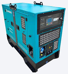 Дизельный генератор Genbox KBT24T-S\T в кожухе на шасси с АВР V3300-B