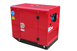 Дизельный генератор Амперос LDG 15000S-3 в шумозащитном кожухе