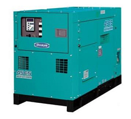 Дизельный генератор Denyo DCA-45ESI в кожухе на шасси с АВР BB-4JG1T
