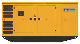 Дизельный генератор Aksa AVP 385 в кожухе на шасси с АВР TAD1342GE