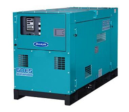Дизельный генератор Denyo DCA-60ESI2 в кожухе на шасси ВВ-4BG1Т