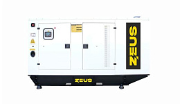 Дизельный генератор Zeus AD80-T400R в кожухе на шасси с АВР 6105ZLDS